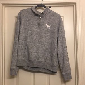 Heather gray zipper sweatshirt
